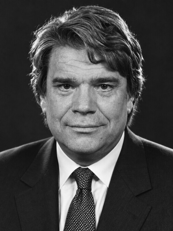 Illustration éditoriale représentant Bernard Tapie