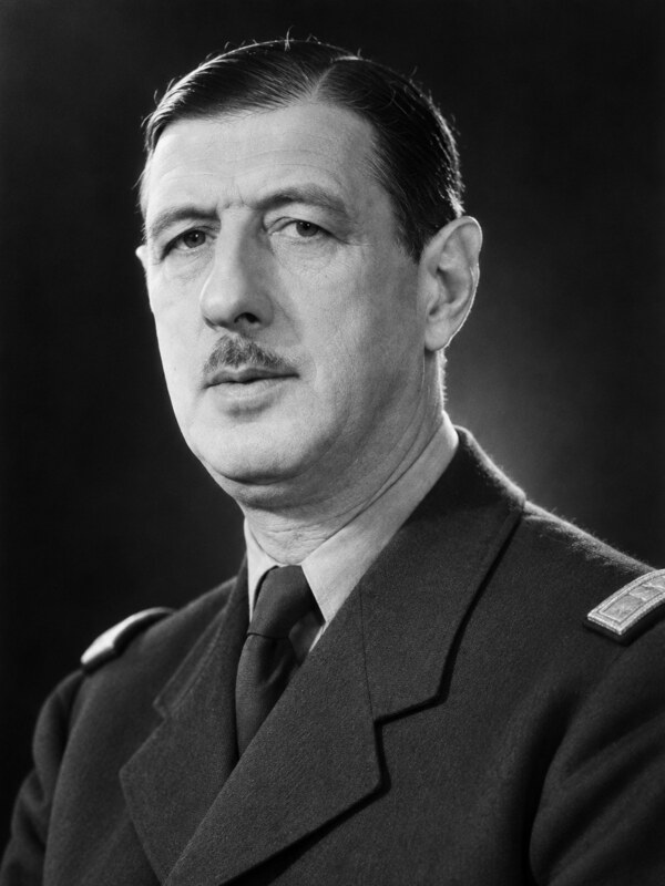 Illustration éditoriale représentant Charles de Gaulle