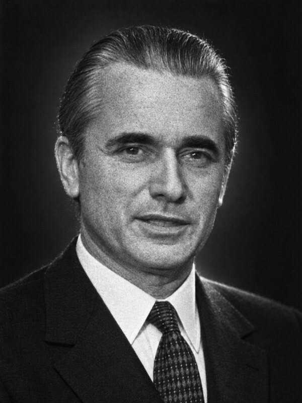 Illustration éditoriale représentant Jacques Chaban-Delmas
