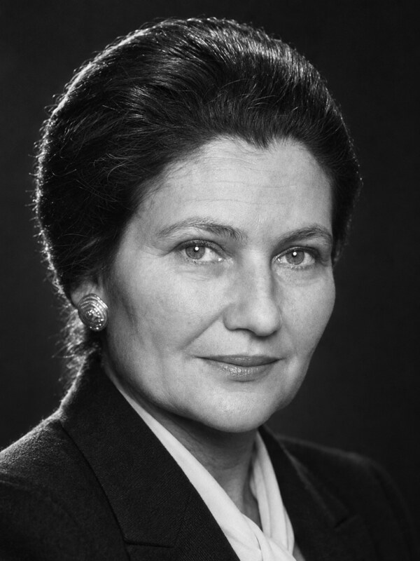 Illustration éditoriale représentant Simone Veil