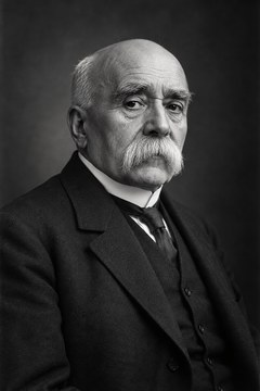 Illustration éditoriale représentant Georges Clemenceau