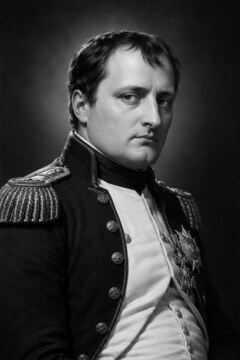 Illustration éditoriale représentant Napoléon Bonaparte