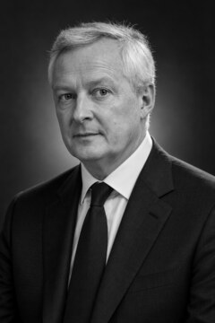 Illustration éditoriale représentant Bruno Le Maire