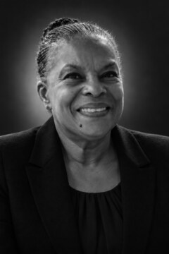 Illustration éditoriale représentant Christiane Taubira