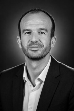 Illustration éditoriale représentant Manuel Bompard