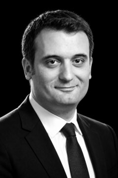 Illustration éditoriale représentant Florian Philippot